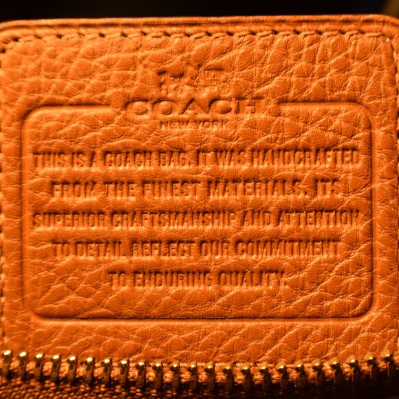 Preowned Coach Mini Bennett Satchel โ Saddle Brown Crossgrain Leather Purse - Picture 16 of 16